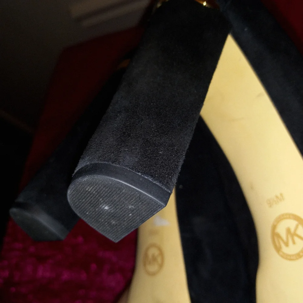 Michael Michael Kors Black Chunky Platform Heels - Picture 5 of 7